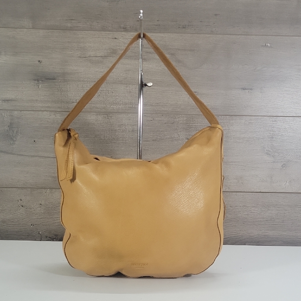 Margot Tan Leather Shoulder Bag